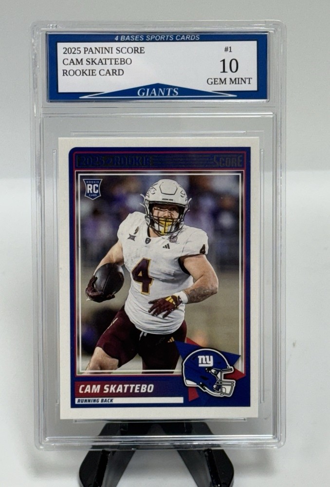 2025 Panini Score Cam Skattebo New York Giants Rookie Card Gem Mint 10!