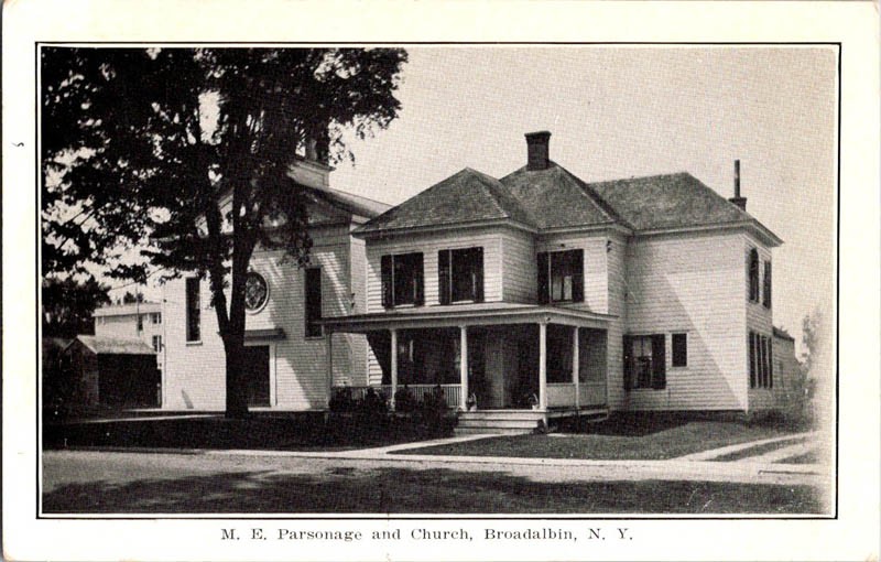 Broadalbin New York NY : CHURCH SCENE m/14 AV3201