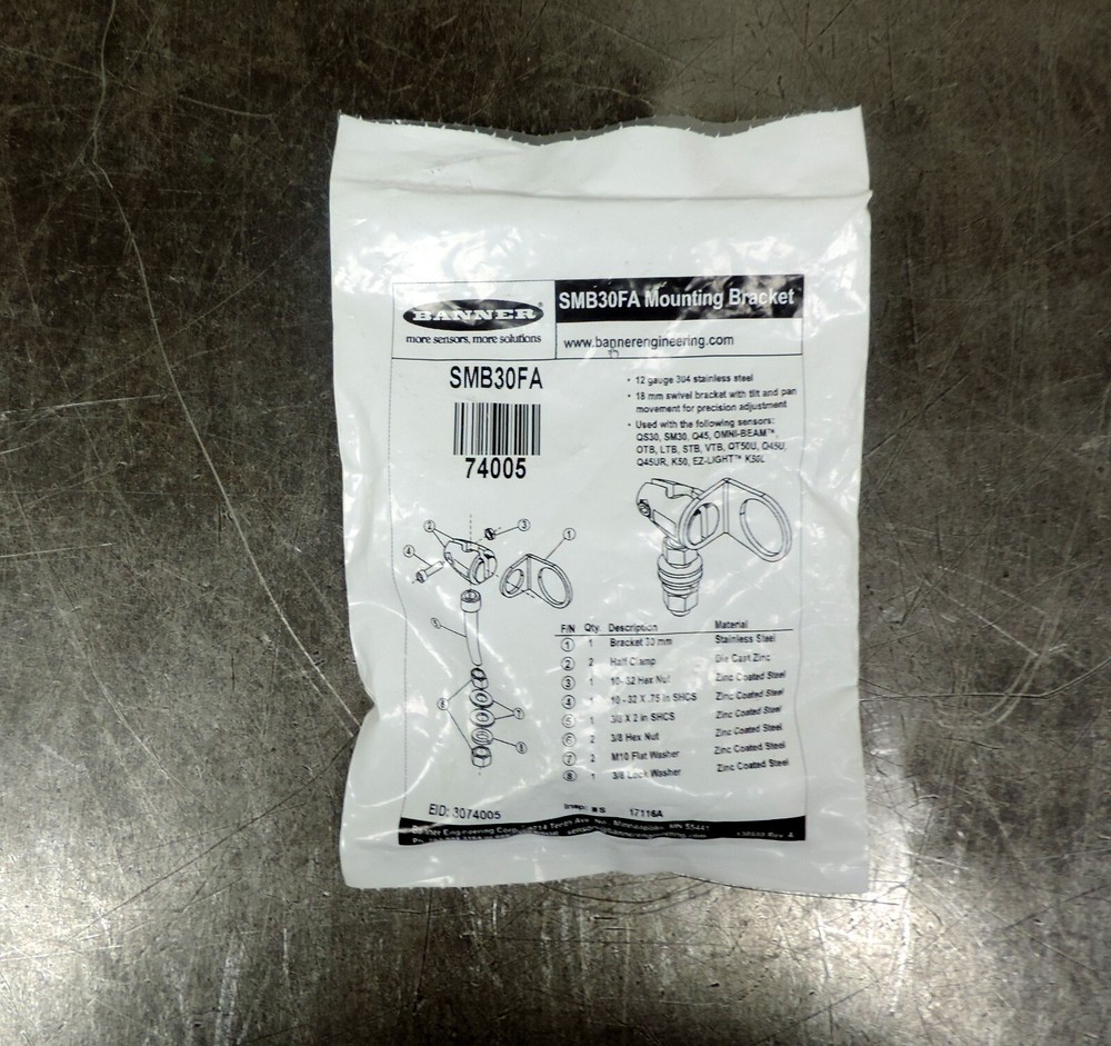 Banner SMB30FA Swivel Mounting Bracket 74005