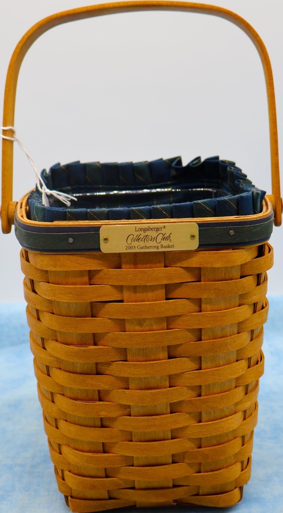 Longaberger 2003 Collectors Club Gathering Basket Liner Protector