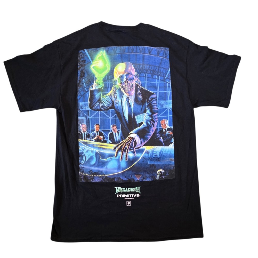 Primitive x Megadeth Pulse T-Shirt Large Black Graphic Tee