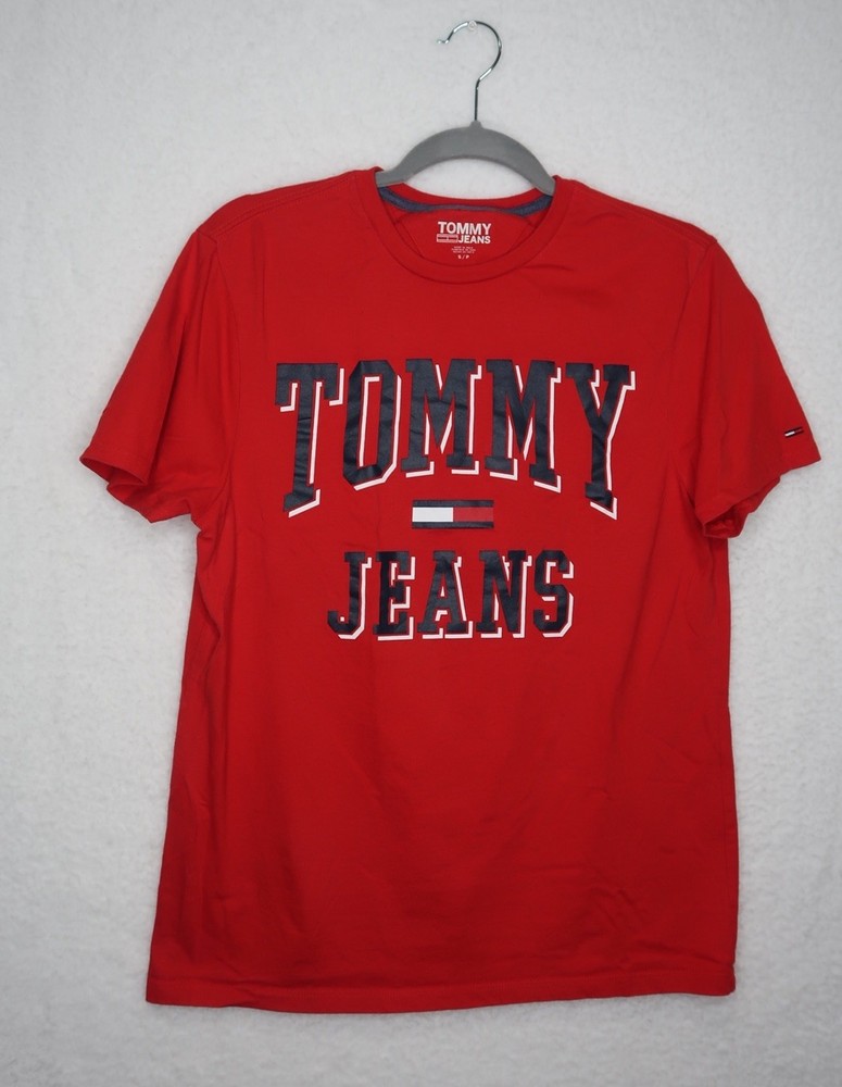 Tommy Hilfiger mens red basic tee sz S lightweight casual comfort