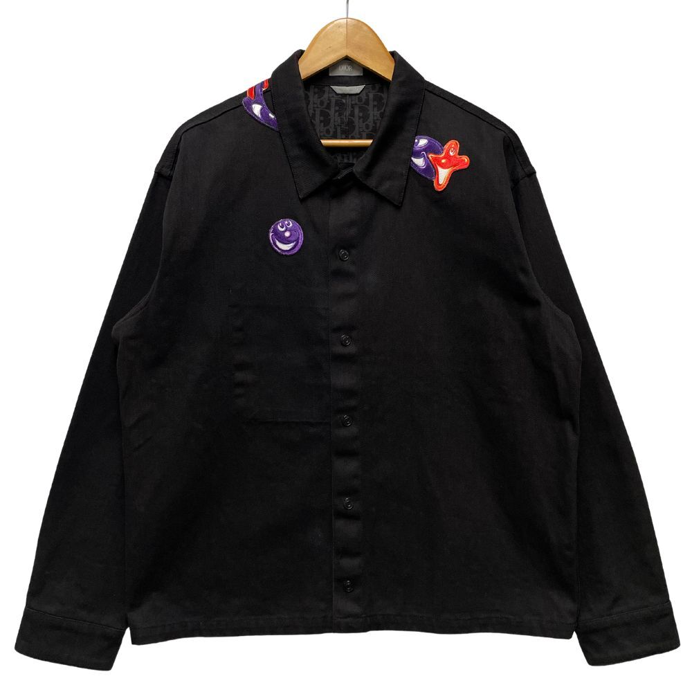 Dior Kenny Scharf Model Number 033D490D277X Over Shirt Jacket Black Size 52
