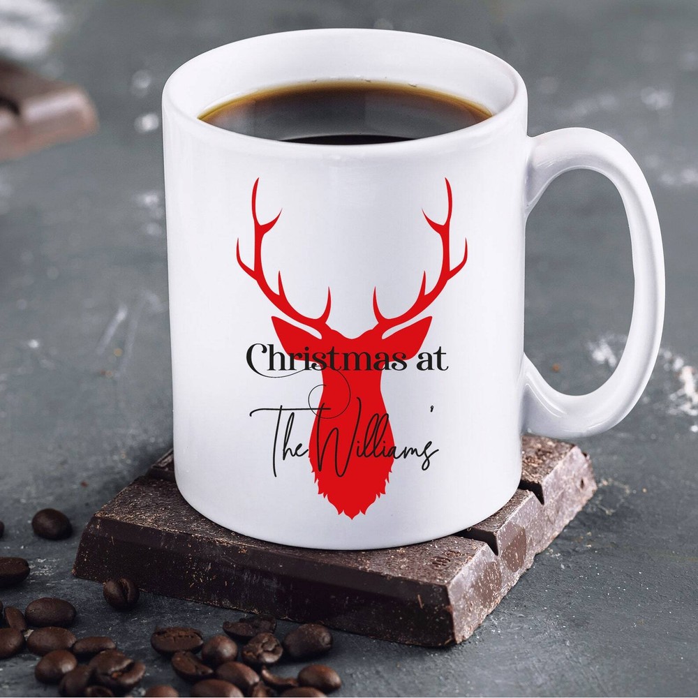 Personalised Christmas Mug For The Family Christmas Spirit Mug With Name