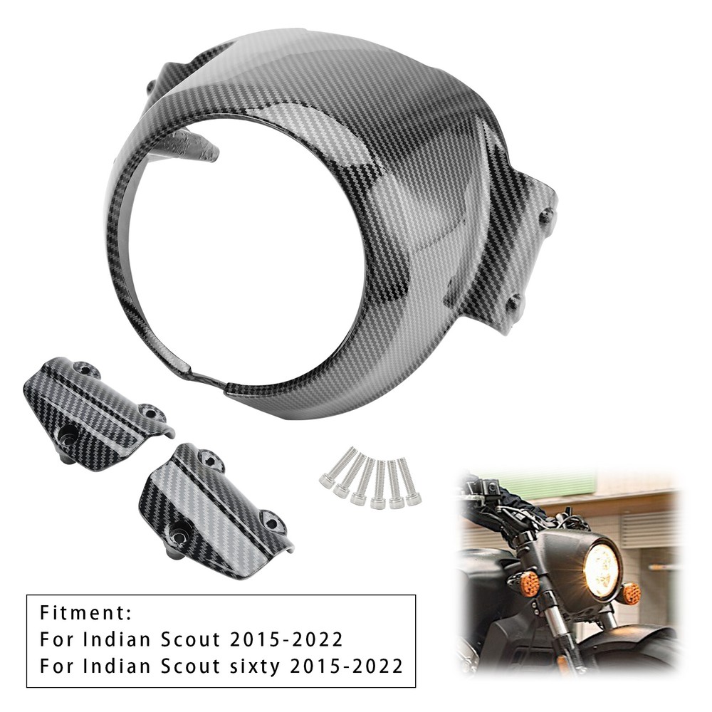 Carbon Upper Fairing Windshield Bezel for Indian Scout 2015-2022