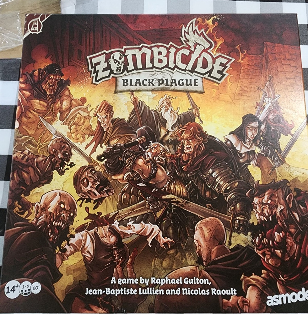 Asmodee Zombicide: Black Plague Board Game with Miniatures, Cards, Rulebook