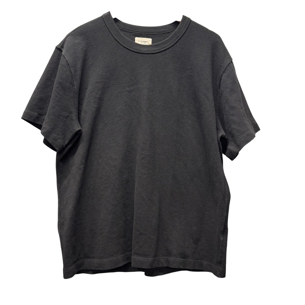 Buck Mason T-Shirt Black Field Spec Cotton Heavy Tee Mens XL Short Sleeve