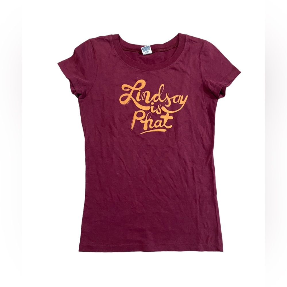 Vintage y2K Hollister Company Lindsay is PHAT Controversial Baby T-Shirt