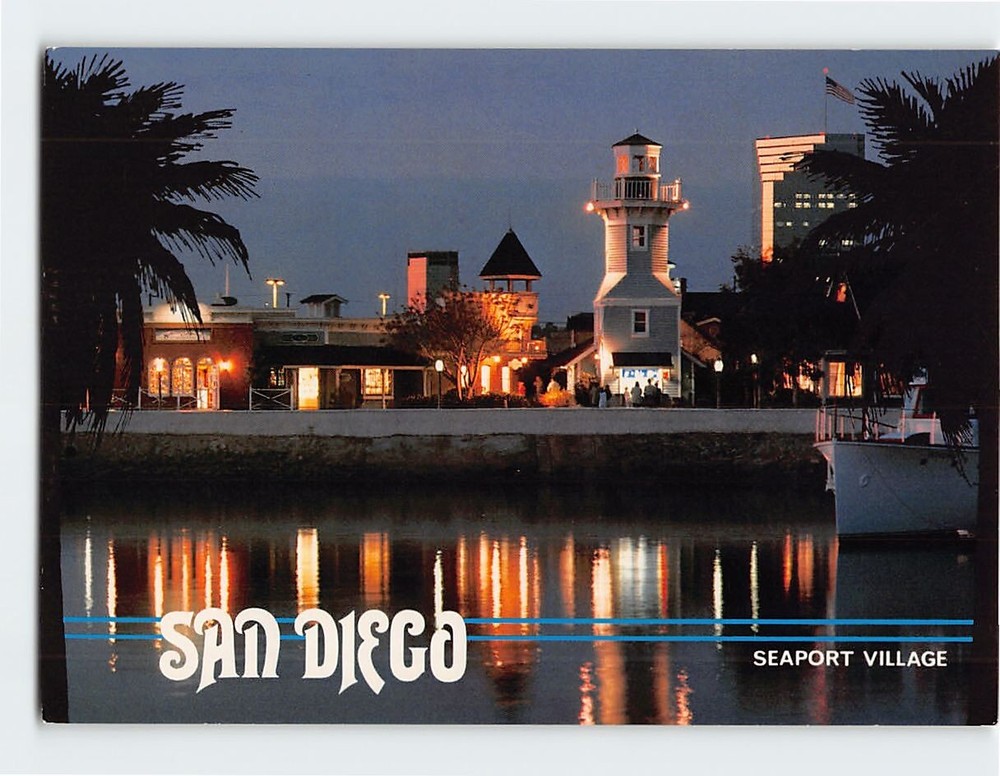Postcard Seaport Village San Diego California USA