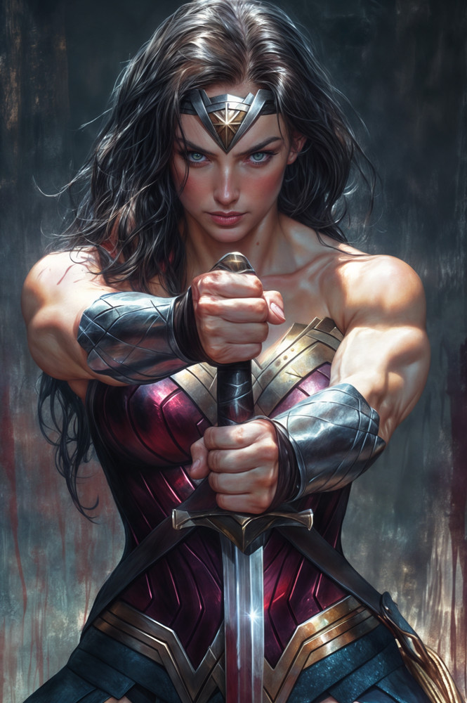 WONDER WOMAN 17 Fine Art Print 13x19 Limited Edition 1/30 DC Justice League
