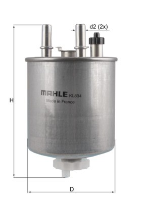 KL 834 Knecht fuel filter for Renault