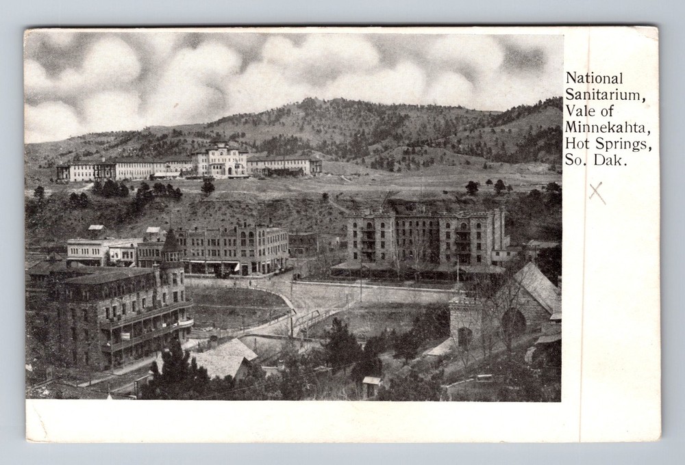 Hot Springs SD-South Dakota, National Sanitarium, Minnekahta Vintage Postcard