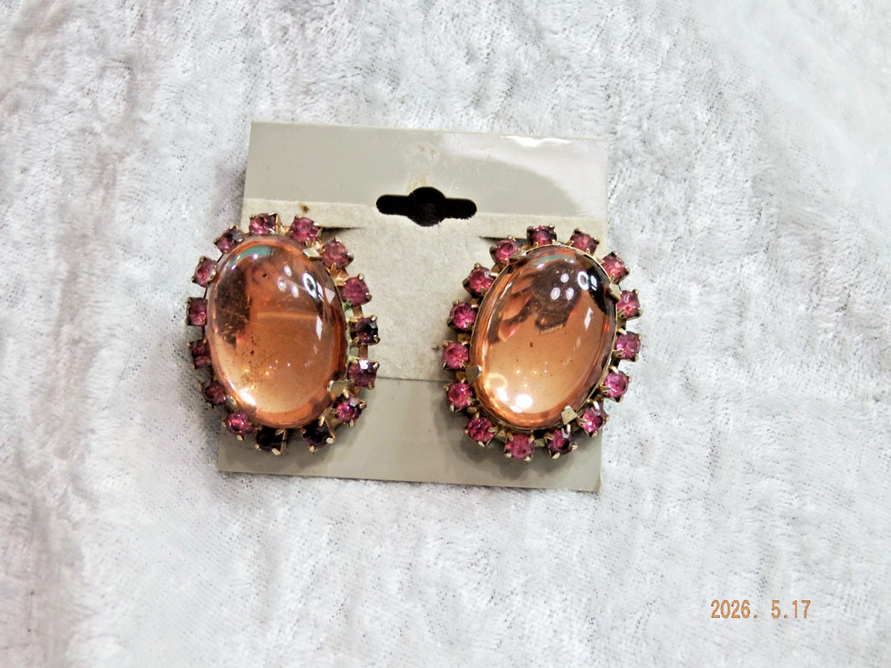Vintage Pink Rhinestone 