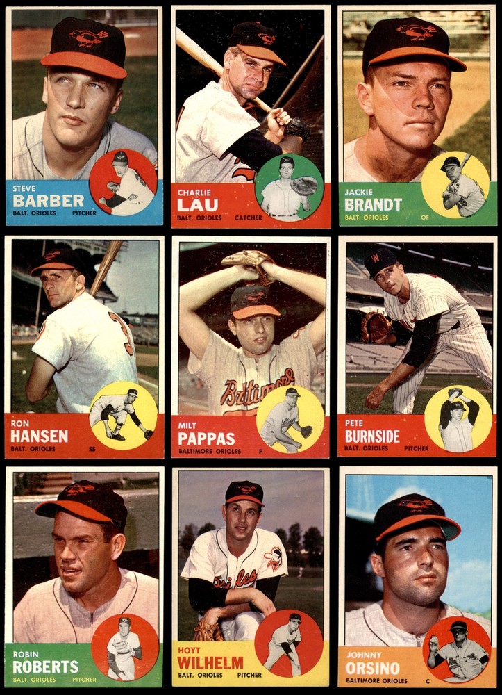 1963 Topps Baltimore Orioles Near Team Set 6.5 - EX/MT+ 7265594 (14 / 32 cards)