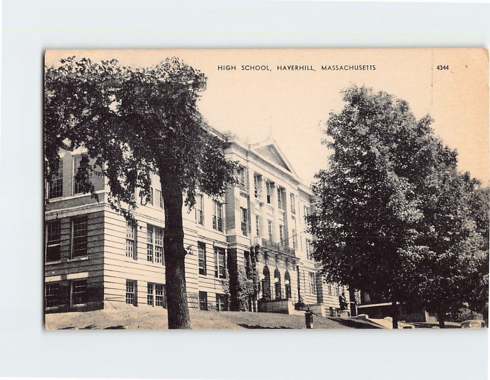 Postcard High School Haverhill Massachusetts USA