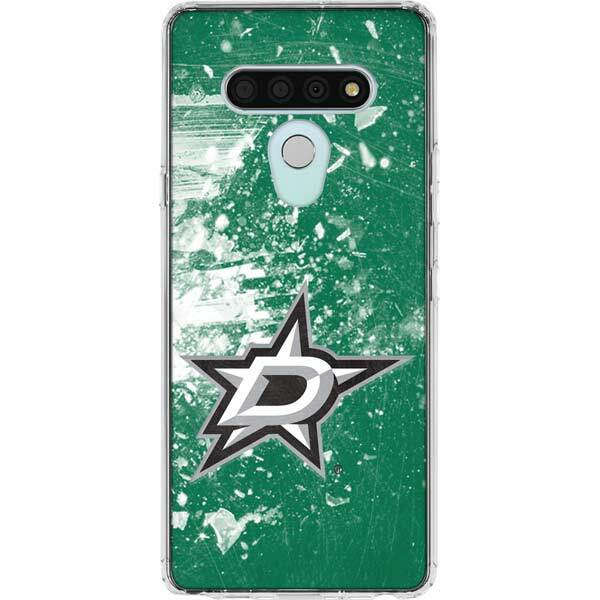 NHL Dallas Stars LG Stylo 6 Clear Case - Dallas Stars Frozen
