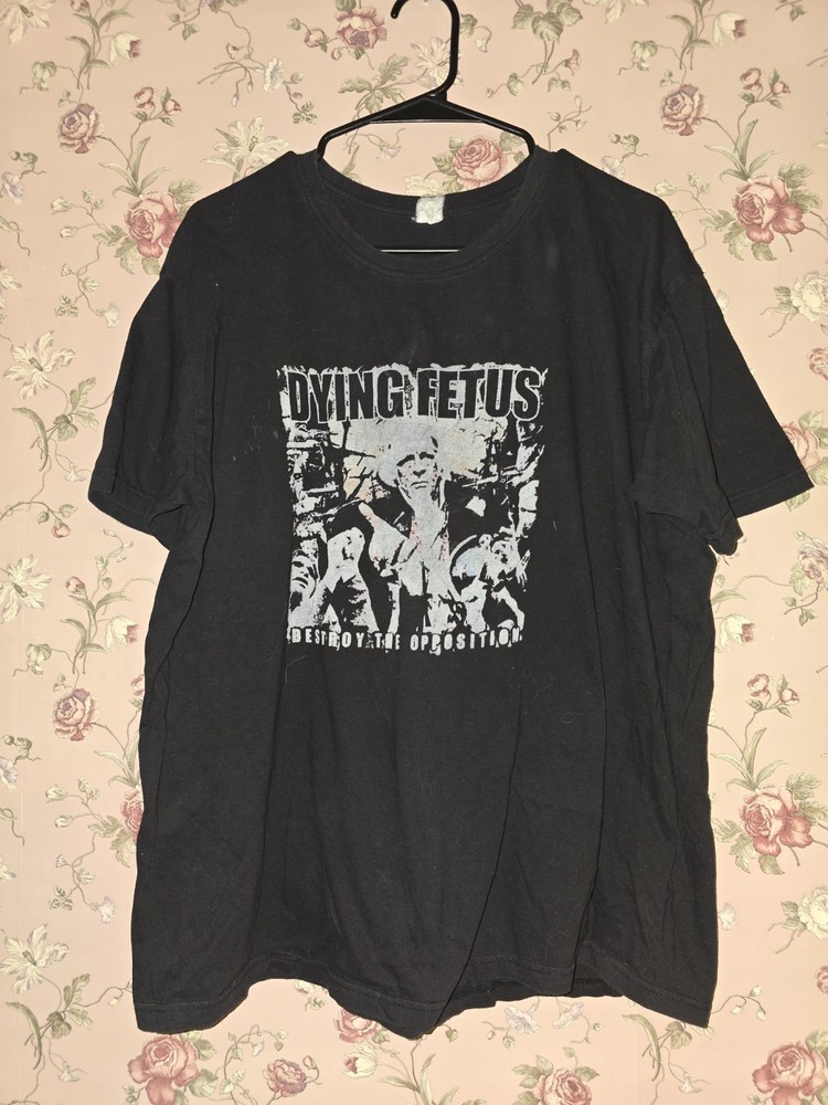 Vintage Dying Fetus Destroy The Opposition T Shirt Death Metal XL Punk