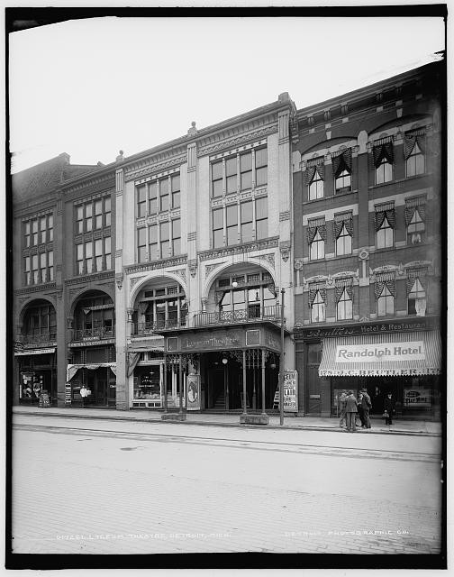 Lyceum Theatre,theater,Randolph Hotel,Detroit,Michigan,MI,Publishing Co,1900