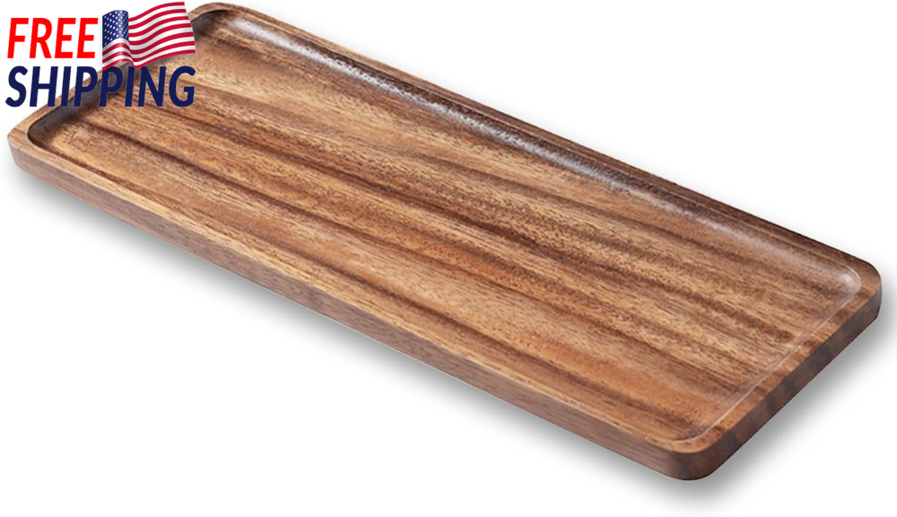 Sturdy Acacia Wood Charcuterie Board 14x5.5 Inch for Cheese Fruit Appetizers-image