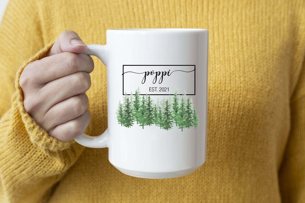 Poppi Est 2021 Mug Mug & Coaster Set Gift Poppi Coffee Mug For New Poppi 202