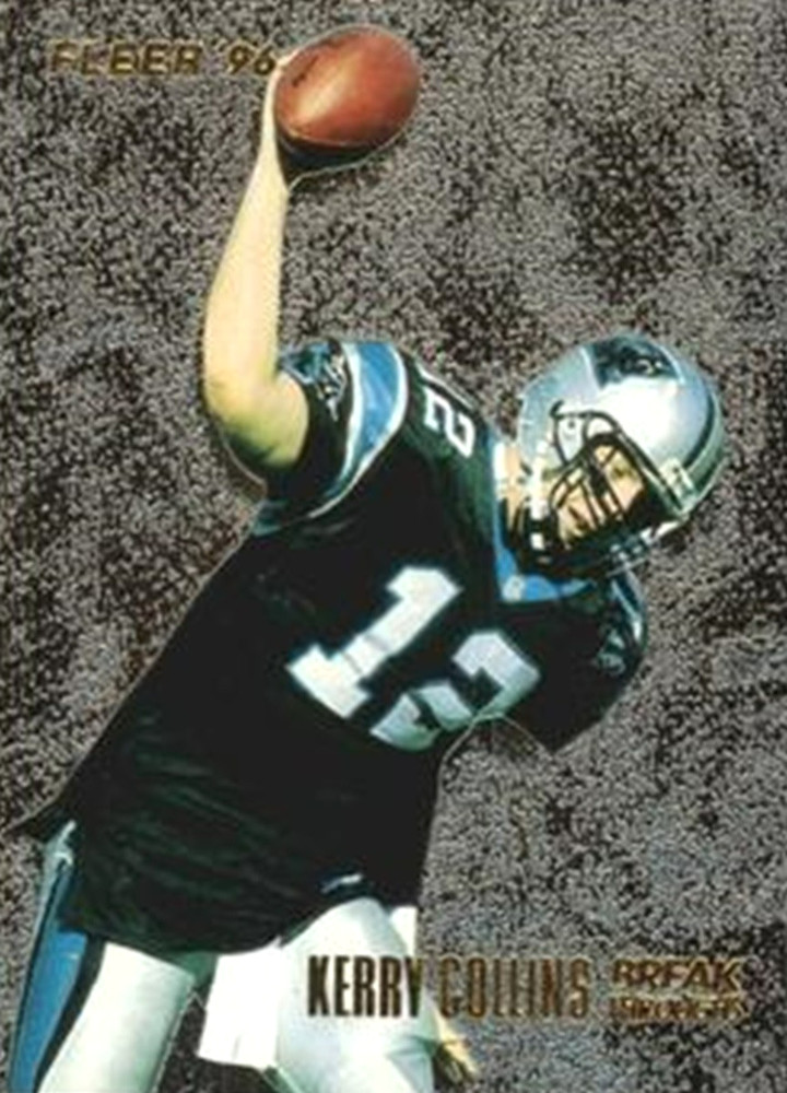 1996 Fleer BREAKTHROUGHS #6 Kerry Collins Carolina Panthers