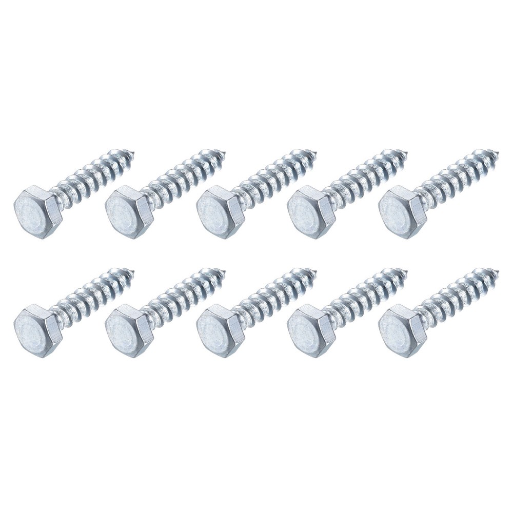 Hex Lag Screws (M8x40mm)25Pcs, Carbon Steel Self-Tapping Wood Bolts