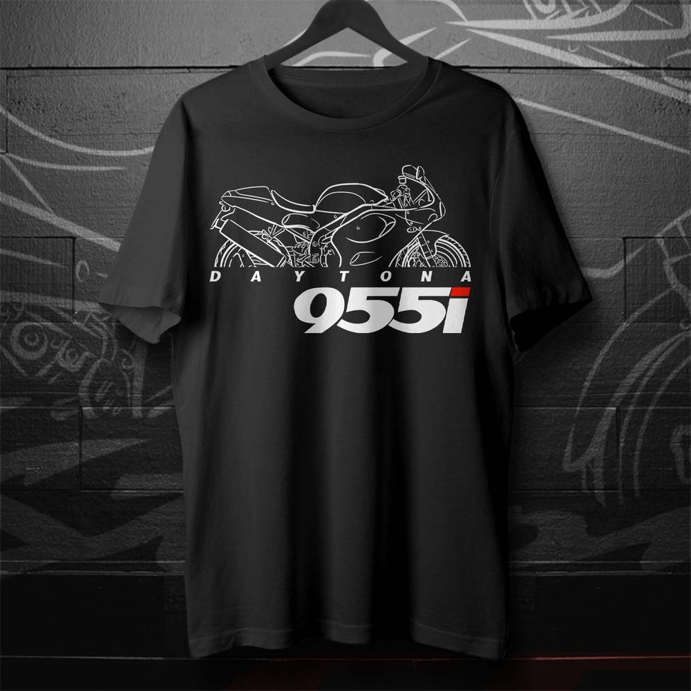 Biker T-Shirt for Fans of British Daytona 955i 1999–2000 Motorcycle