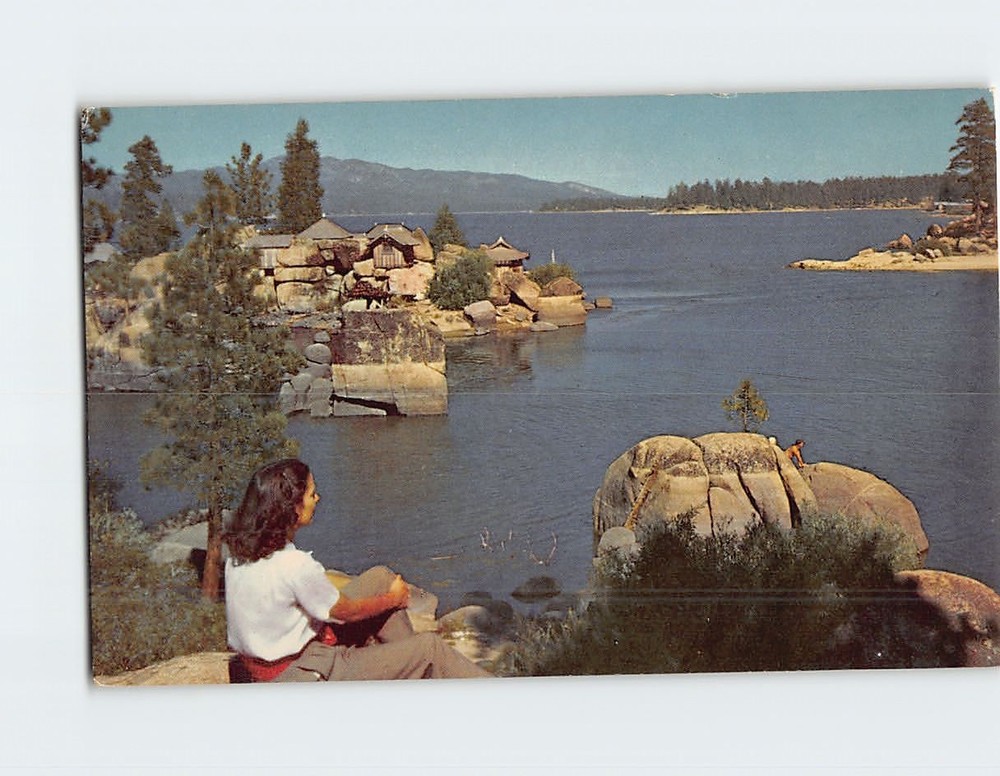 Postcard Big Bear Lake San Bernardino Mountains California USA