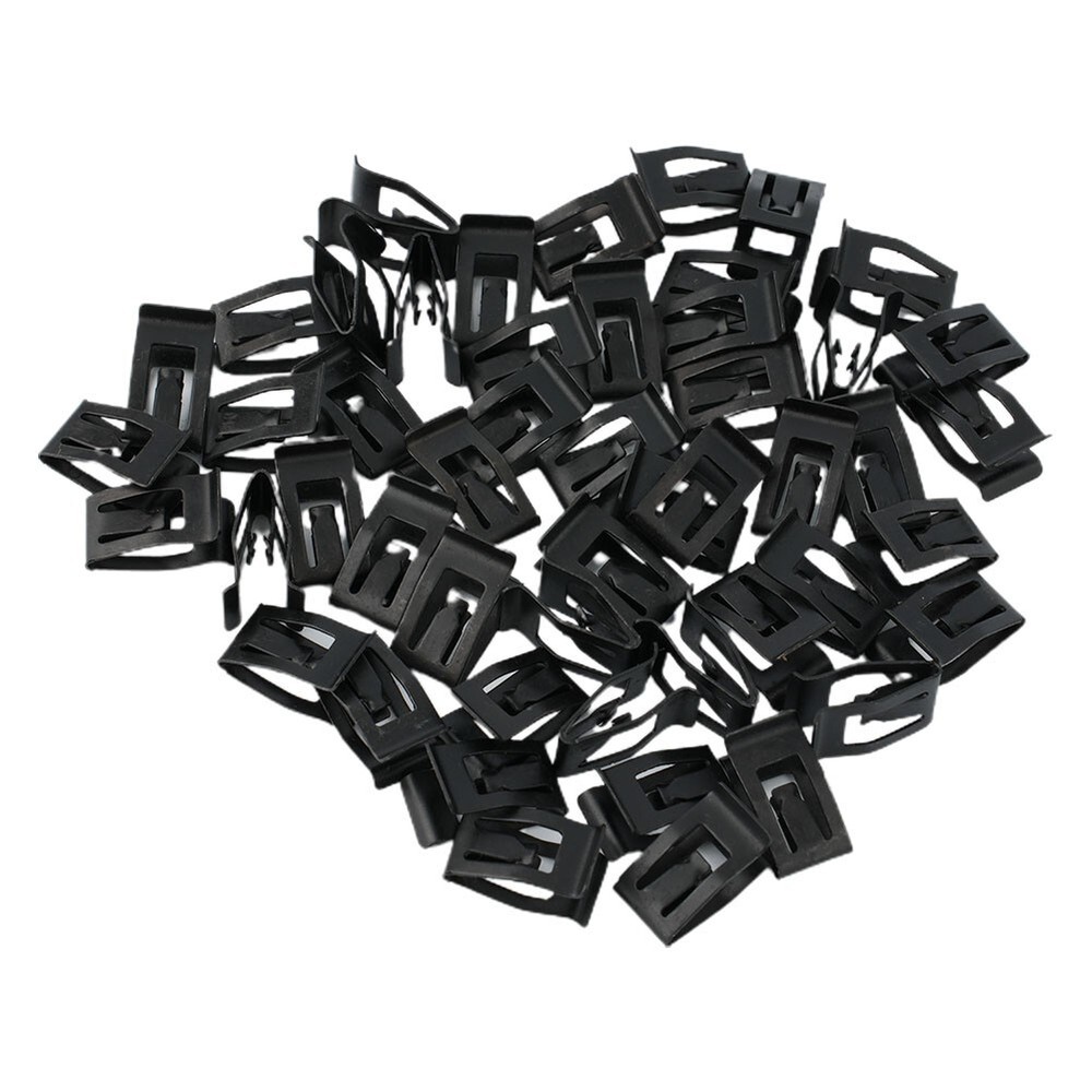 50* Car Console Dash Dashboard Trim Metal Retainer Rivet Fastener Clips Parts