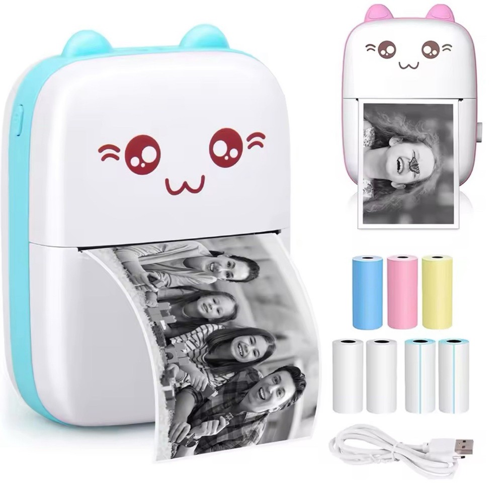 Mini Portable Bluetooth Photo & Label Printer for Smartphones