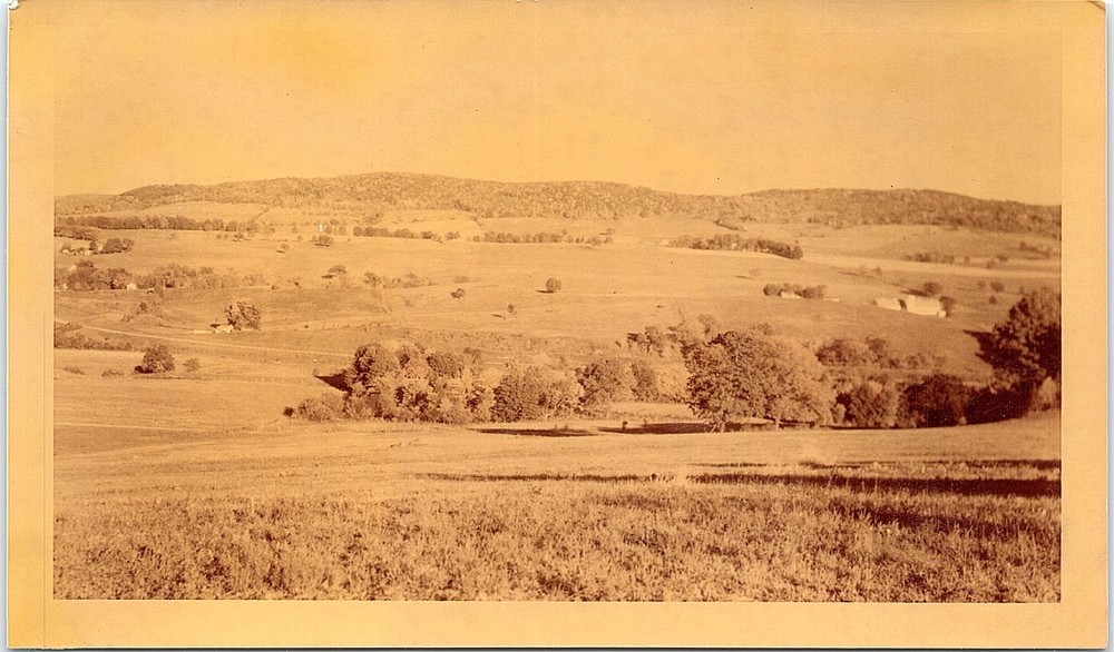 Vintage Postcard 1949 Rural Countryside Farm Landscape Sepia Real Photo RPPC