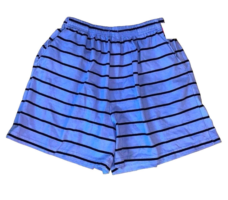 FRESH PRODUCE Small peri blue $65 Surfline Stripe Jersey Cotton Shorts NWD S
