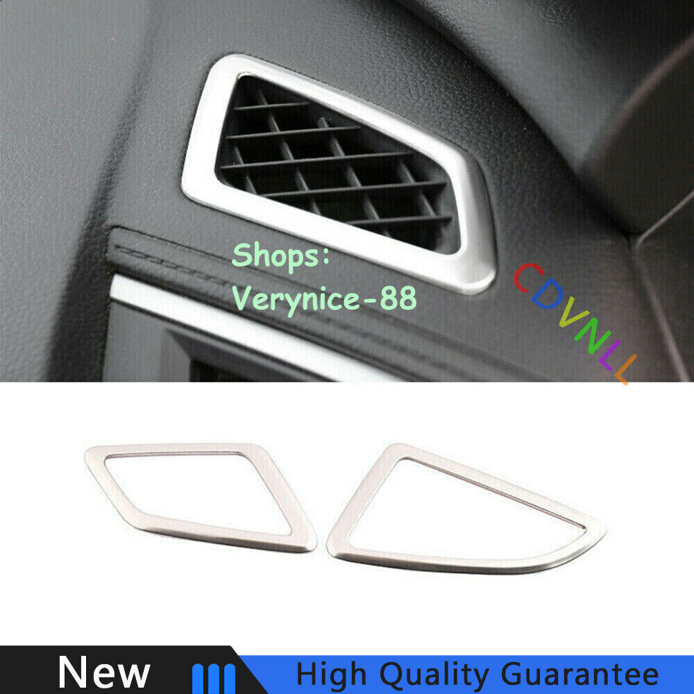 For Honda Civic 10th 16-21 Silver Titanium Dashboard Upper Air Outlet Vent Trim