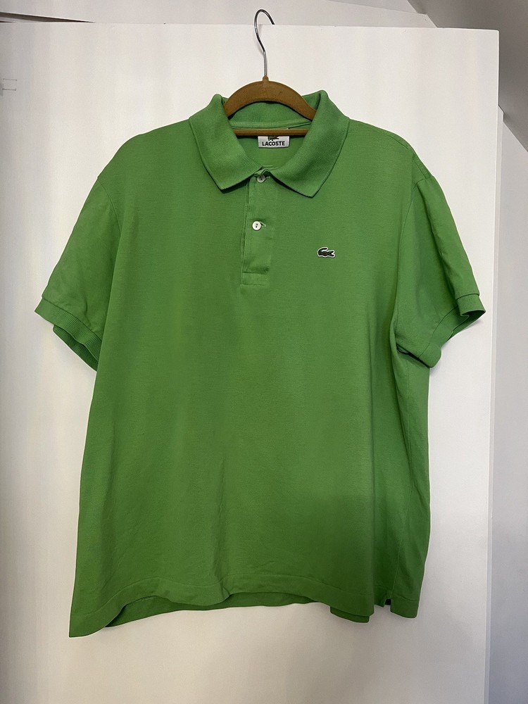 Lacoste  pique short sleeve Polo Shirt Green Size Men's Xl 6