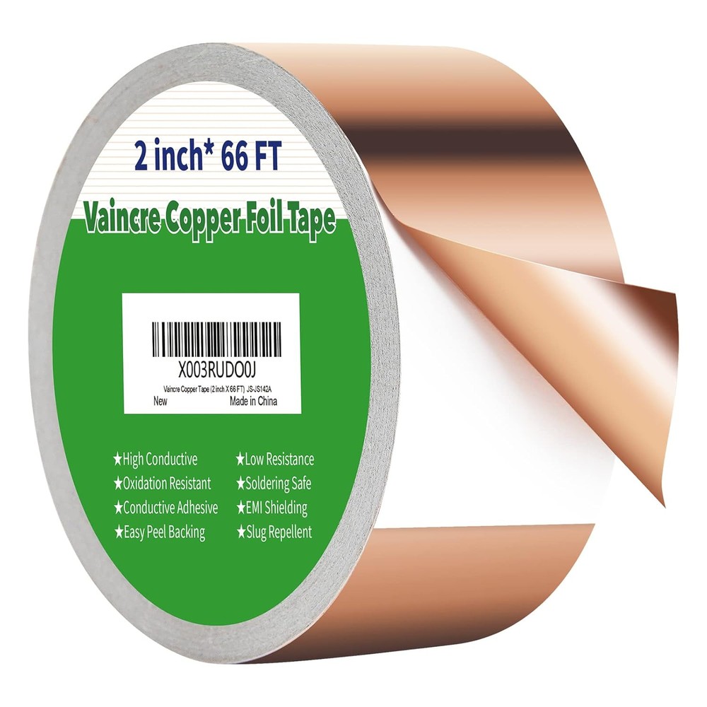 Vaincre Copper Tape (2inch X 66 FT), Foil 50mmx20m-1p,