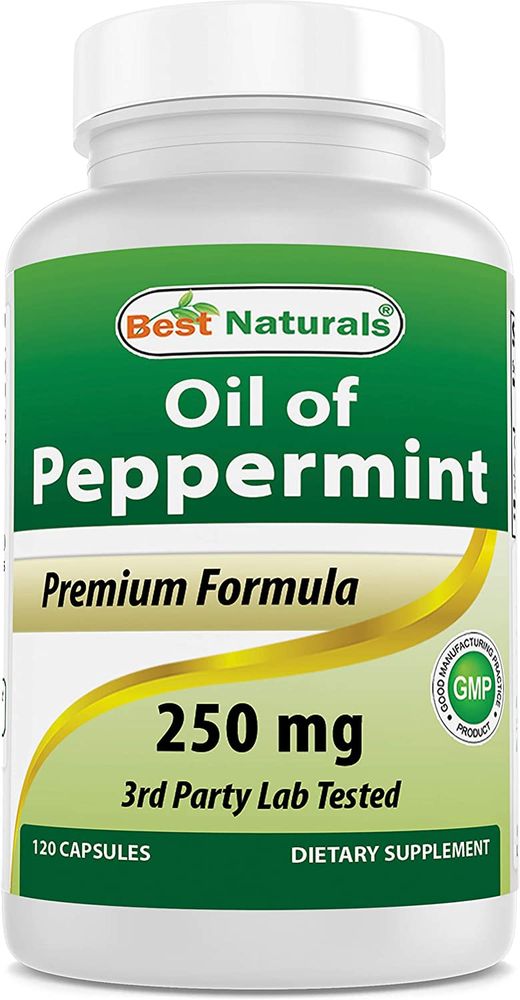 Peppermint Oil Bowel Soothing Dietary Supplement, 250 Mg, 120 Count