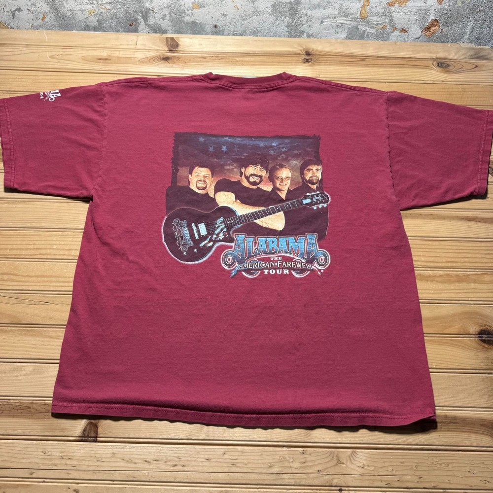Vintage 2003 Alabama Band The American Farewell Tour Music Graphic T-Shirt - XXL