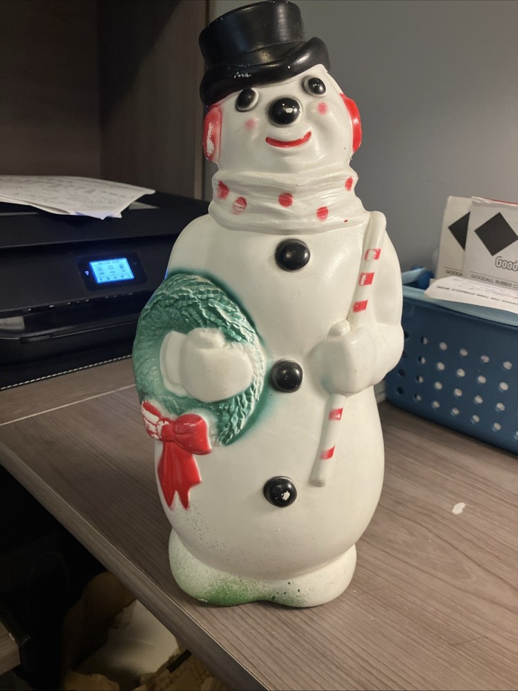 Vintage Empire Table Top Snowman Blow Mold 13