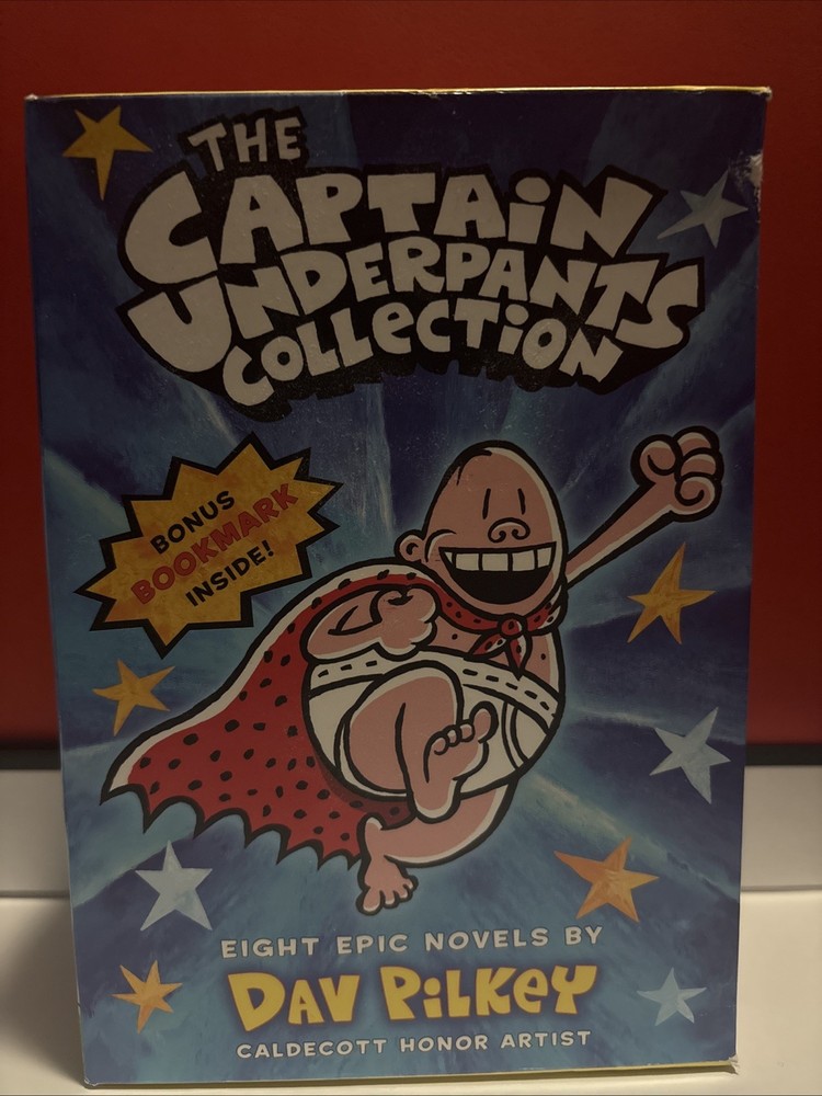 The Captain Underpants Collection Boxed Set, Eight Epic Novels with Bonus Bo...