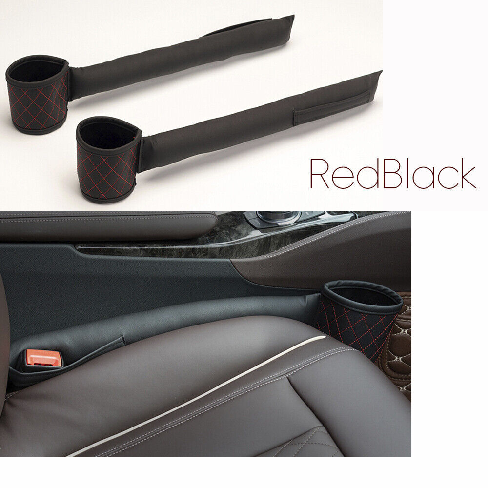 RedBlack Car Seat Gap Storage Box Phone Holder Cup Holder Organizer Accessories