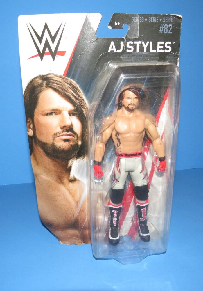 AJ Styles WWE Mattel Basic Series 82 Wrestling Superstars NEW