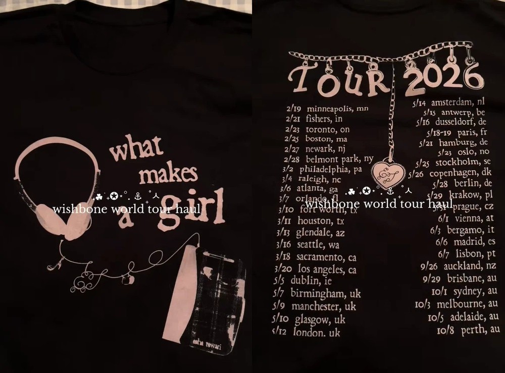 SALE! Conan Gray Wishbone World Tour 2026 Tour Dates T-Shirt All Size