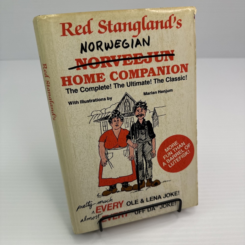 Red Stangland's Norwegian Home Companion Hardcover 1993 Norwegian Joke Book
