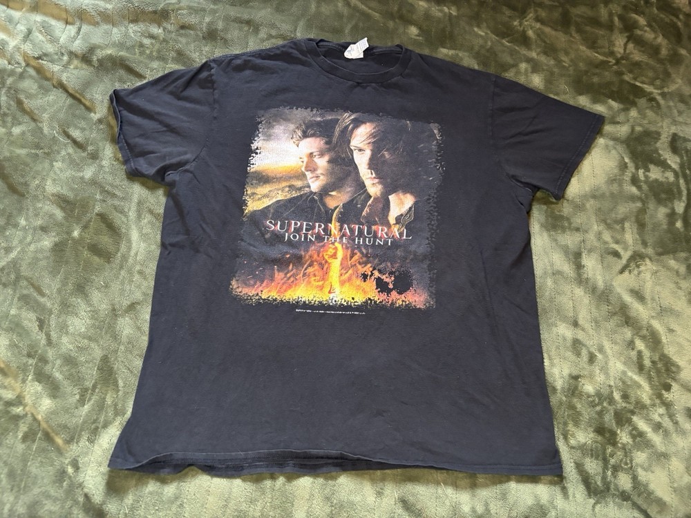 Supernatural TV Show Shirt Mens XL Black Join The Hunt Promo Dean Winchester