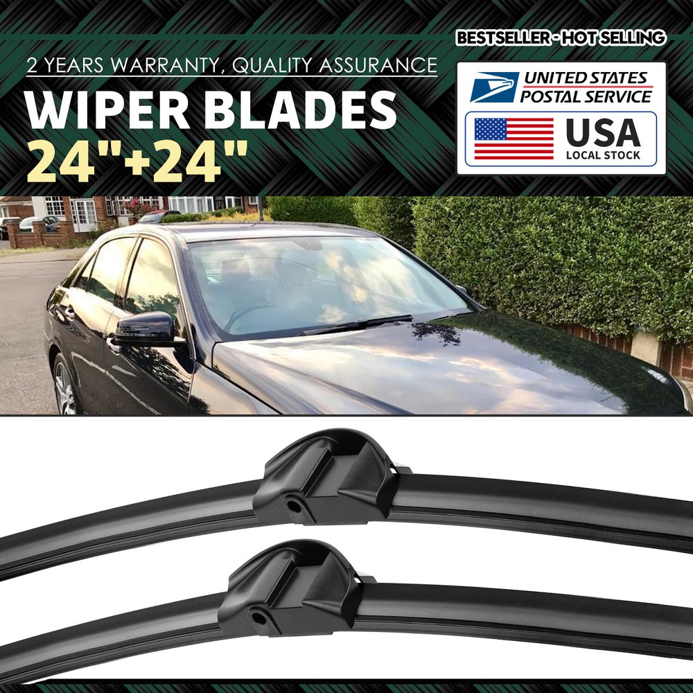 New Windshield Wiper Blades Bracketless OEM QUALITY 24