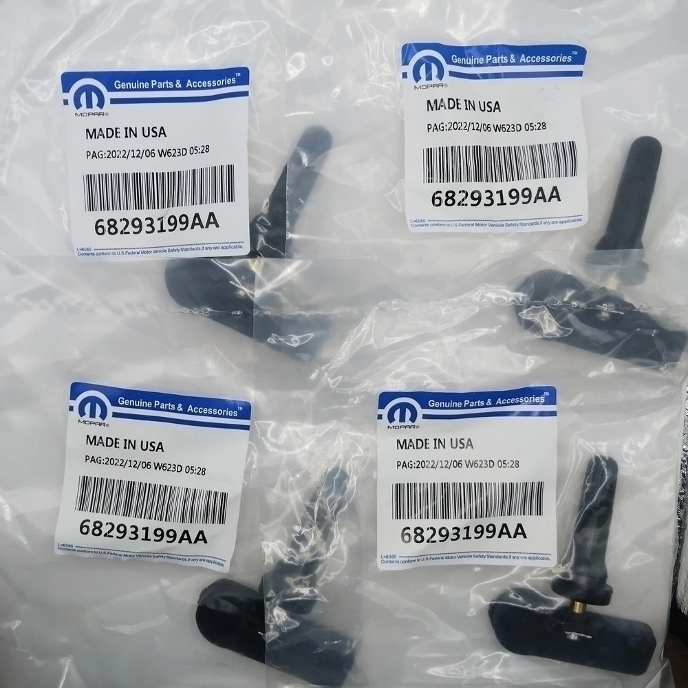 4PCS GENUINE TPMS TIRE PRESSURE SENSORS OEM 68293199AA-AB For DODGE RAM 1500 DT