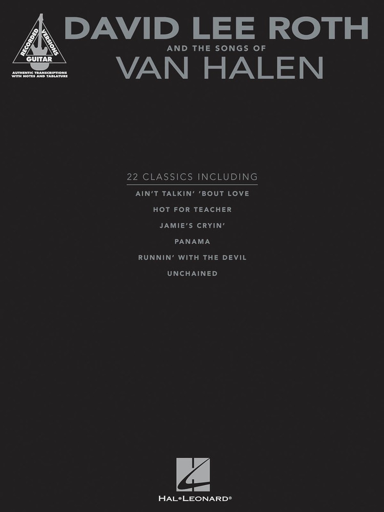 David Lee Roth Songs of Van Halen for Guitar Tab Sheet Music Chords Lyrics Book