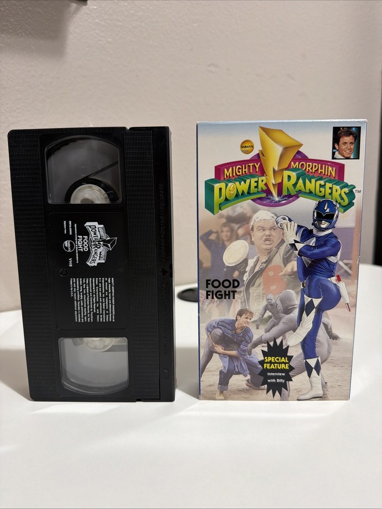 Mighty Morphin Power Rangers Vol. 3 Food Fight (VHS, 1993) Rare Billy Interview