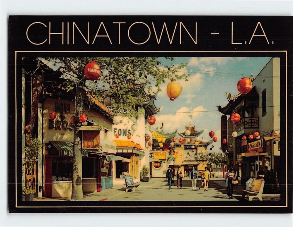 Postcard Chinatown Los Angeles California USA