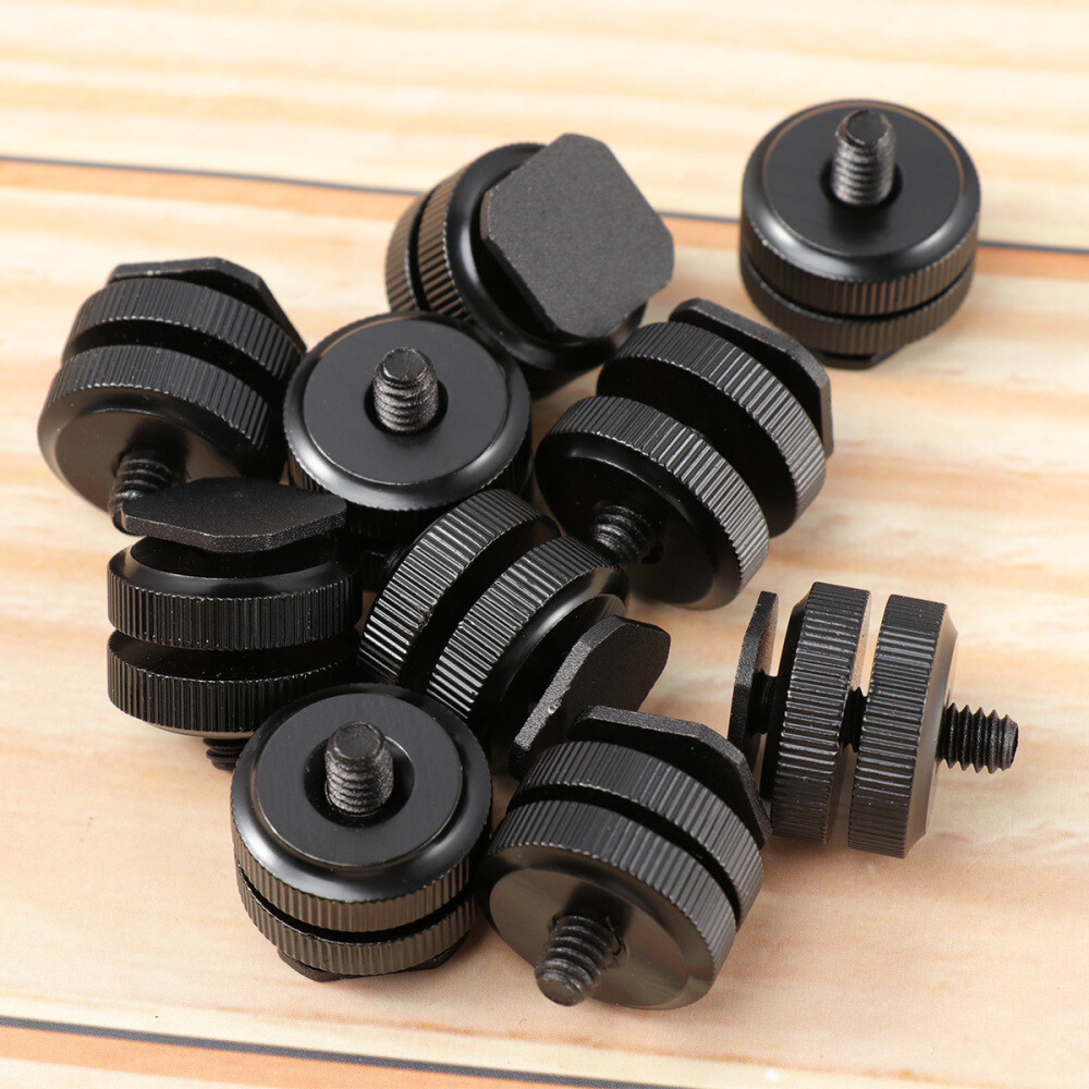 Camera Hot Shoe to Tripod Thread Adapter for Mounting Stability